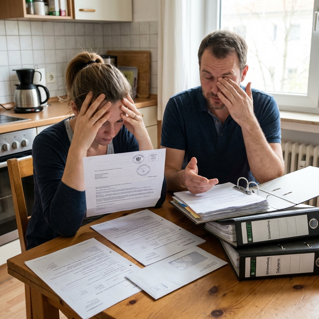 Eltern mit Formularen